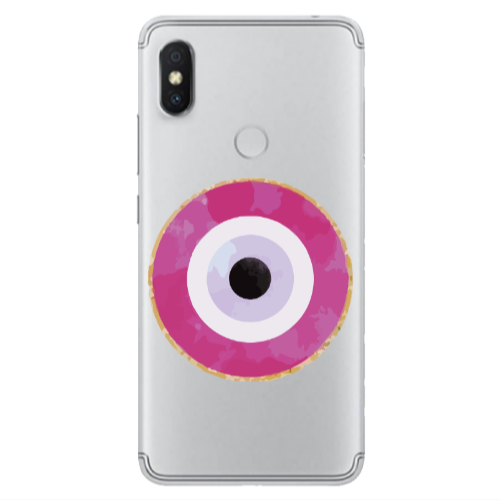Xiaomi Redmi S2 Evil eye bead 2 Transparent Silicone TPU Θήκη