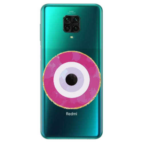 Xiaomi Redmi Note 9S Evil eye bead 2 Transparent Silicone TPU Θήκη