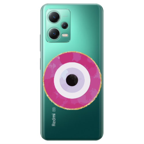 Xiaomi Redmi Note 12 Pro 5G Evil eye bead 2 Transparent Silicone TPU Θήκη