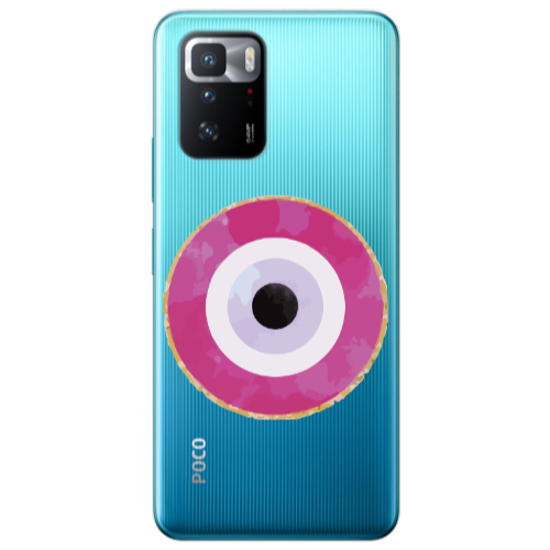 Xiaomi Poco X3 GT Evil eye bead 2 Transparent Silicone TPU Θήκη