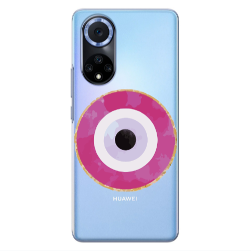 Huawei Nova 9 Evil eye bead 2 Transparent Silicone TPU Θήκη