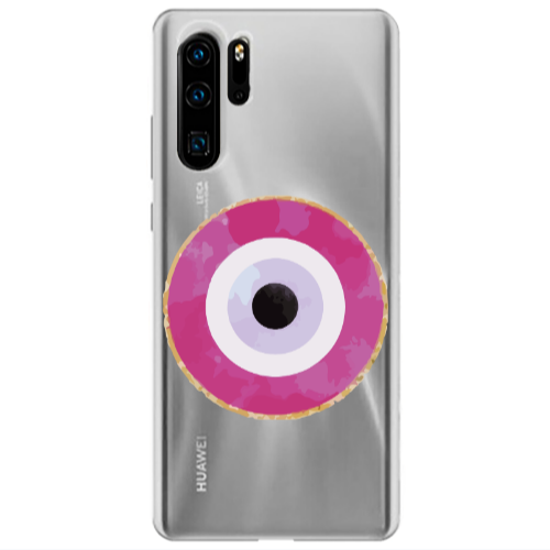 Huawei P30 Pro Evil eye bead 2 Transparent Silicone TPU Θήκη