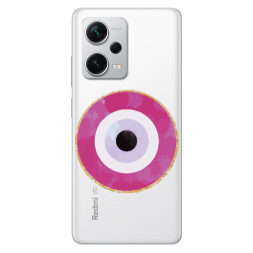 Xiaomi Redmi Note 12 5G Evil eye bead 2 Transparent Silicone TPU Θήκη