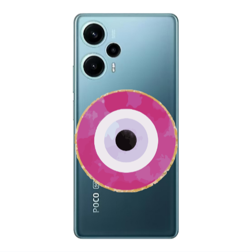 Xiaomi Poco F5 Evil eye bead 2 Transparent Silicone TPU Θήκη