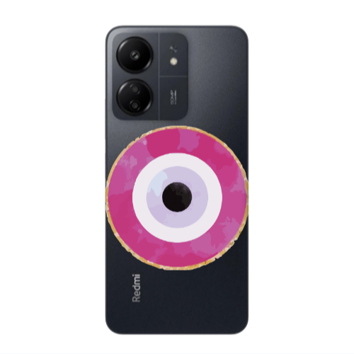 Xiaomi Redmi 13C Evil eye bead 2 Transparent Silicone TPU Θήκη