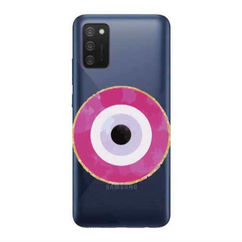Samsung A02s Evil eye bead 2 Transparent Silicone TPU Θήκη