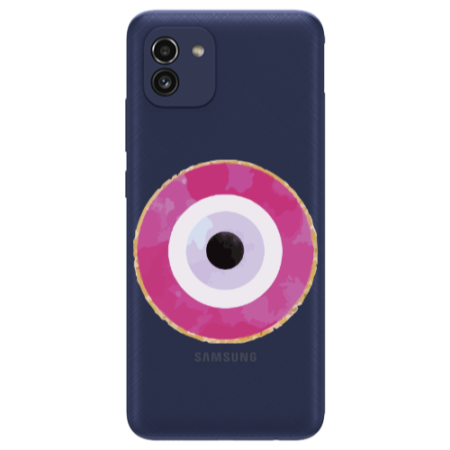 Samsung A03 Evil eye bead 2 Transparent Silicone TPU Θήκη