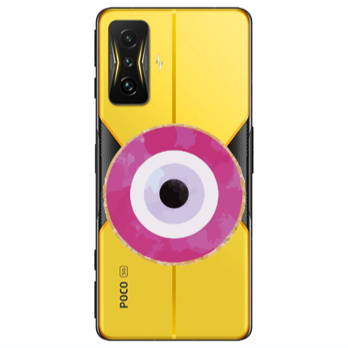 Xiaomi Poco F4 Gt Evil eye bead 2 Transparent Silicone TPU Θήκη
