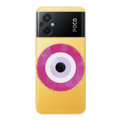 Xiaomi Poco M5 Evil eye bead 2 Transparent Silicone TPU Θήκη