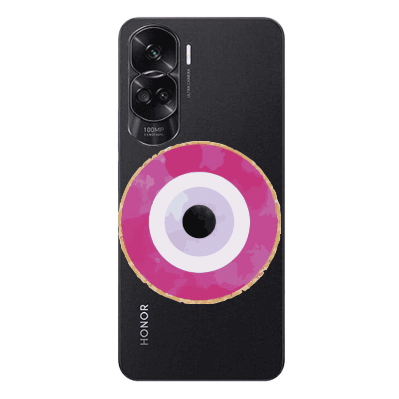 Honor 90 Lite 5G Evil eye bead 2 Transparent Silicone TPU Θήκη