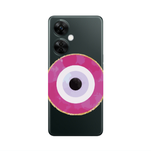 Oneplus Nord CE 3 Lite 5G Evil eye bead 2 Transparent Silicone TPU Θήκη