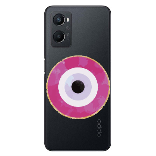 Oppo A 96 Evil eye bead 2 Transparent Silicone TPU Θήκη