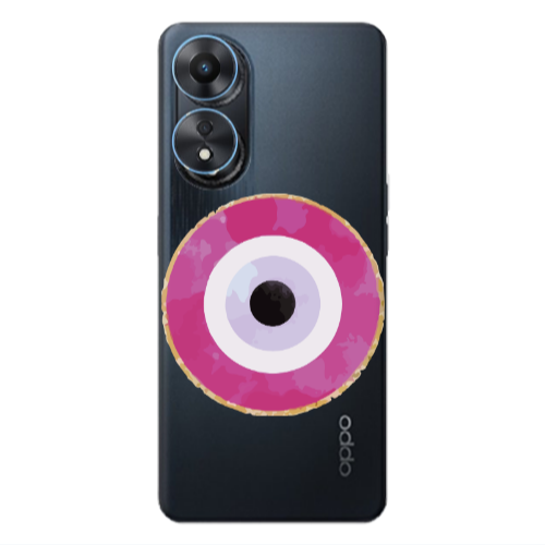 Oppo A 98 Evil eye bead 2 Transparent Silicone TPU Θήκη