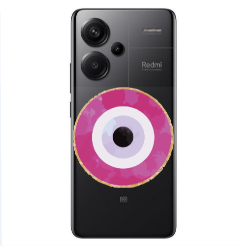 Xiaomi Redmi Note 13 Pro+ 5G  Evil eye bead 2 Transparent Silicone TPU Θήκη