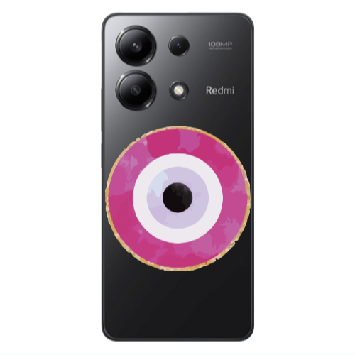Xiaomi Redmi Note 13 4G Evil eye bead 2 Transparent Silicone TPU Θήκη