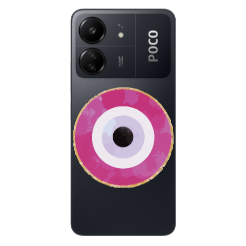 Xiaomi Poco C65 Evil eye bead 2 Transparent Silicone TPU Θήκη