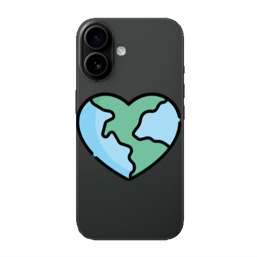 Apple Iphone 16 plus World in my heart Transparent Silicone TPU Θήκη