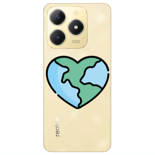 Realme C61 World in my heart Transparent Silicone TPU Θήκη