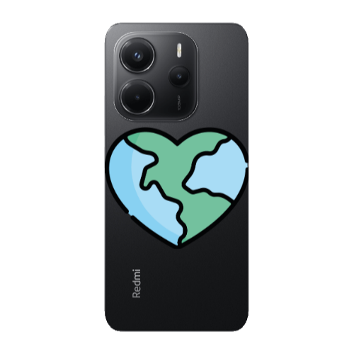 Xiaomi Redmi Note 14 World in my heart Transparent Silicone TPU Θήκη
