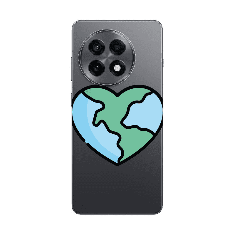 Oneplus 13 5G World in my heart Transparent Silicone TPU Θήκη