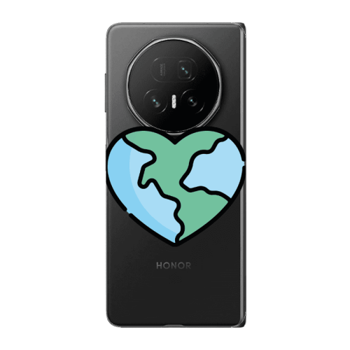 Honor Magic V5 World in my heart Transparent Silicone TPU Θήκη
