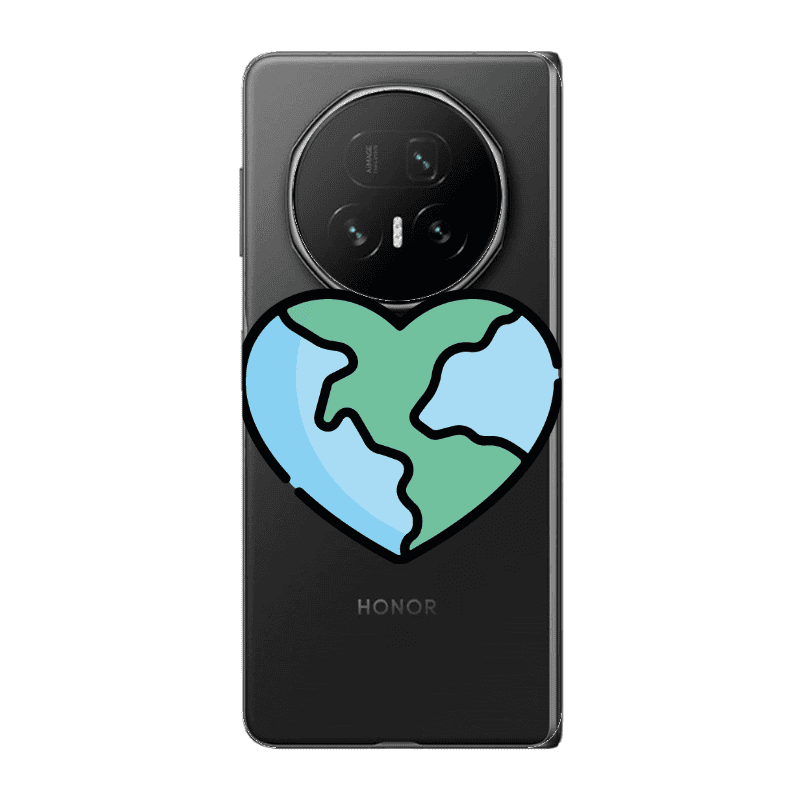 Honor Magic V5 World in my heart Transparent Silicone TPU Θήκη