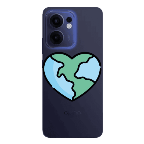 Oppo Reno13 FS World in my heart Transparent Silicone TPU Θήκη