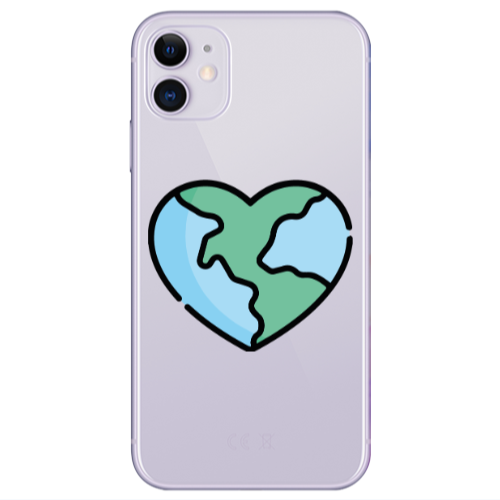 Apple iPhone 11  World in my heart Transparent Silicone TPU Θήκη