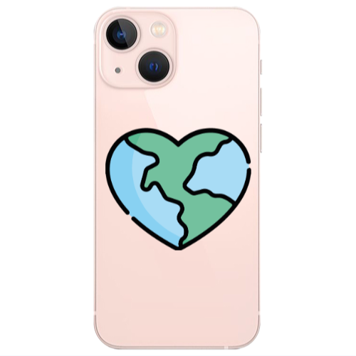 Apple iPhone 13 World in my heart Transparent Silicone TPU Θήκη