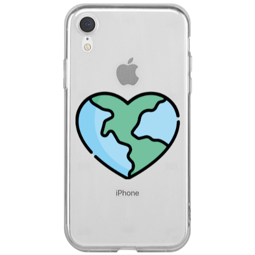 Apple iPhone Xr World in my heart Transparent Silicone TPU Θήκη