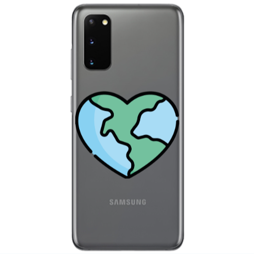 Samsung S20 World in my heart Transparent Silicone TPU Θήκη