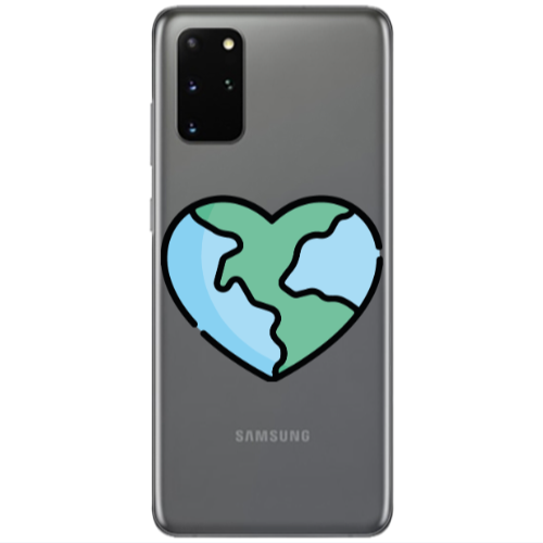 Samsung S20 Plus World in my heart Transparent Silicone TPU Θήκη