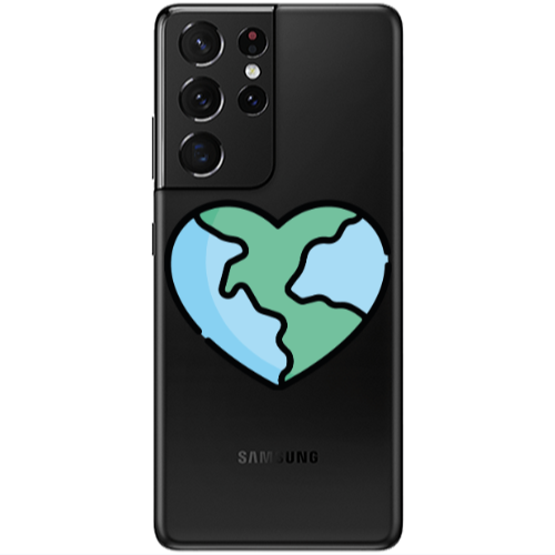 Samsung S21 Ultra World in my heart Transparent Silicone TPU Θήκη