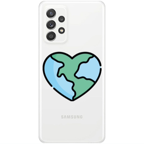 Samsung A53 World in my heart Transparent Silicone TPU Θήκη