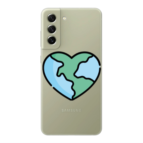 Samsung S22 World in my heart Transparent Silicone TPU Θήκη