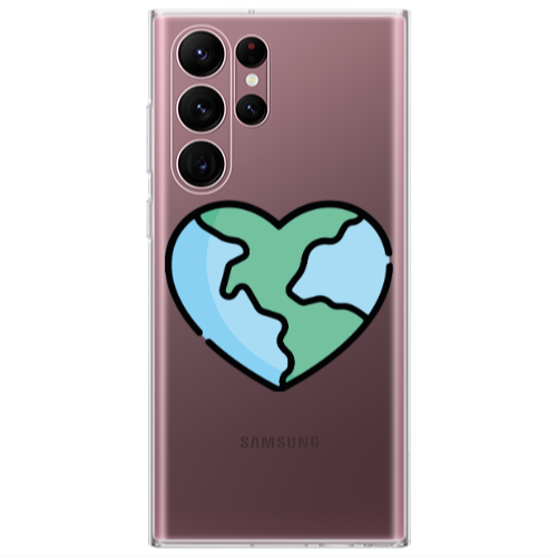 Samsung S22 Ultra World in my heart Transparent Silicone TPU Θήκη