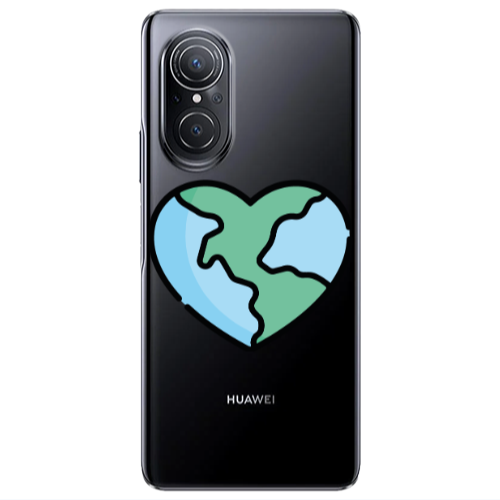 Huawei Nova 9 SE World in my heart Transparent Silicone TPU Θήκη
