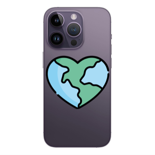 Apple iPhone 14 Pro  World in my heart Transparent Silicone TPU Θήκη