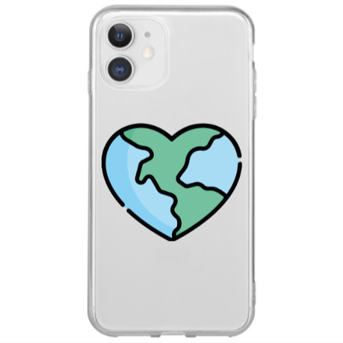 Apple iPhone 12 Mini World in my heart Transparent Silicone TPU Θήκη