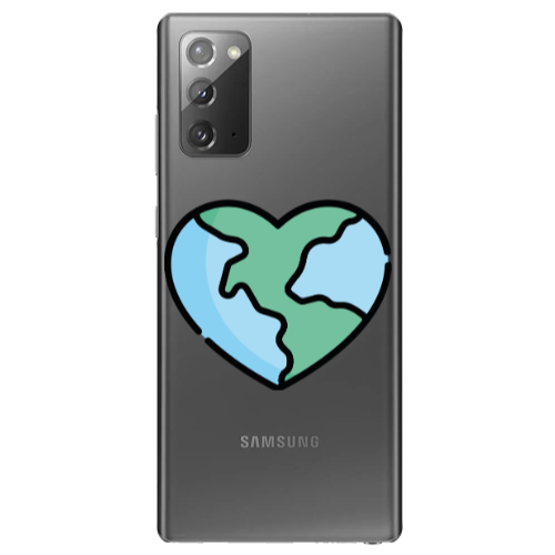 Samsung Note 20 World in my heart Transparent Silicone TPU Θήκη