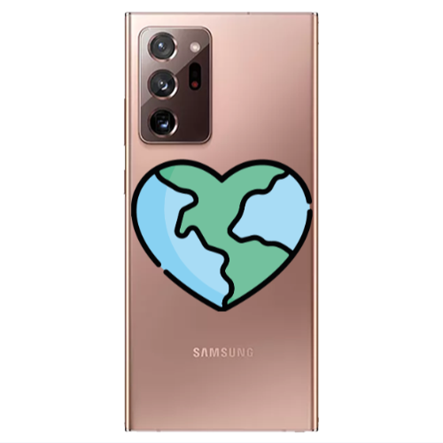 Samsung Note 20 Ultra World in my heart Transparent Silicone TPU Θήκη