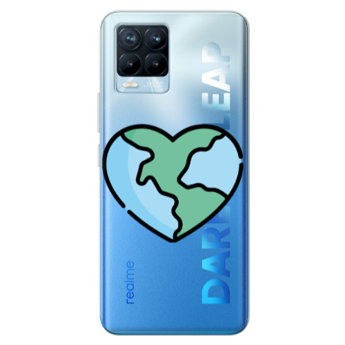 Realme 8 Pro World in my heart Transparent Silicone TPU Θήκη