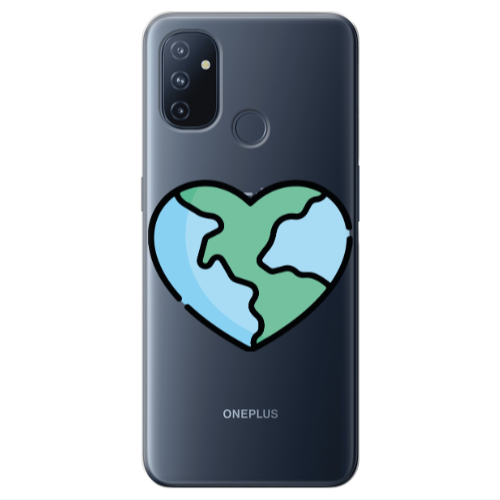 Oneplus Nord 100 World in my heart Transparent Silicone TPU Θήκη