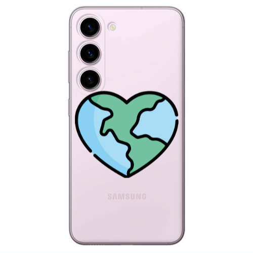 Samsung S23 Plus World in my heart Transparent Silicone TPU Θήκη