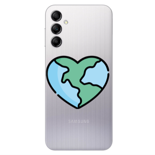 Samsung A24 World in my heart Transparent Silicone TPU Θήκη