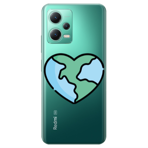 Xiaomi Redmi Note 12 Pro 5G World in my heart Transparent Silicone TPU Θήκη
