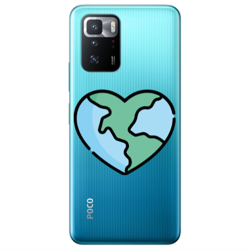 Xiaomi Poco X3 GT World in my heart Transparent Silicone TPU Θήκη