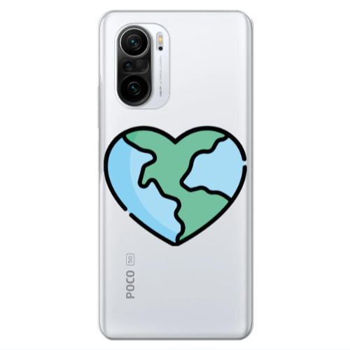 Xiaomi Poco F3 World in my heart Transparent Silicone TPU Θήκη