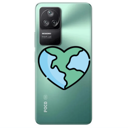 Xiaomi Poco F4 World in my heart Transparent Silicone TPU Θήκη