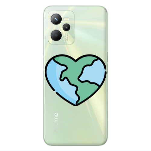 Realme C35 World in my heart Transparent Silicone TPU Θήκη